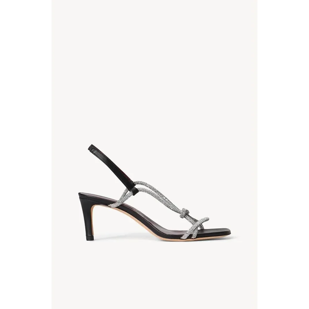 STAUD Women's Nicolette Rhinestone Slingback High Heel Sandals